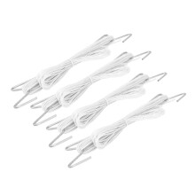 10PCS Iron Tomato Support Hooks with 10m Twine for Plant Climbing White