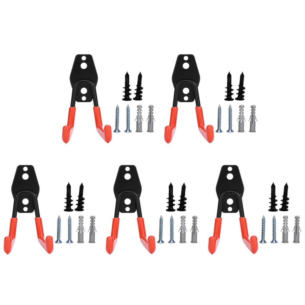 Multi Functional Tool Organizers Space Saving Wall Mount Solutions, Heavy Duty Wall Mount Hooks Anti Slip Coated Hangers, Garage Storage Utility Hooks 9088527527027