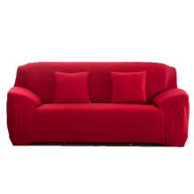 Non Skid Elastic Bottom Furniture Protector, Microfiber Stretch Sofa Slipcover for Easy Installation on 1/2/3/4 Seats Sofa