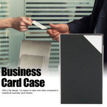 Ultra Slim Business Card Holder, Premium Leather Card Organizer With Magnetic Closure For Easy Access, Stylish And Wear-Resistant For Men And Women,