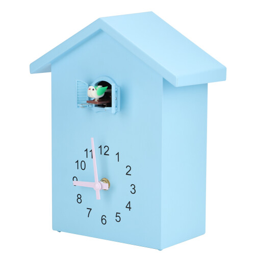 Premium Quality Cuckoo Clock, Minimalist Contemporary Design Wall Clock with Bird Hourly Appearance, Fine Workmanship and Smart Night Mode Function, 2