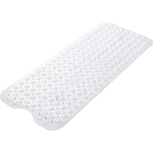 Hautfreundliche Badematte, extra lang, mit starken Saugnäpfen und schnellem Wasserablauf für umweltfreundliche Pflege und lange Lebensdauer