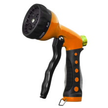 Ergonomic Design Garden Hose Nozzle For Lawn Watering And Car Wash, High Pressure Sprayer With Flow Control And Adjustable Spray Patterns (Green)
