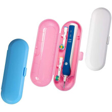 Elektrisk tandbørstebeskytter, førsteklasses materiale, stilfuldt design, bærbart etui med dræning til Oral-B Pro & Sonicare, let at rengøre