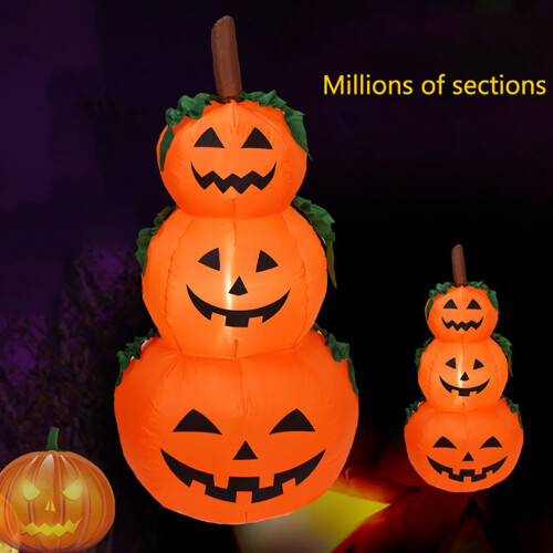 Μεγάλη φουσκωτή στοίβα κολοκύθας για το Halloween, ασφαλές και φιλικό προς το 2