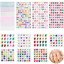 DIY-Bastelset: Glitzeraufkleber, selbstklebende Strassaufkleber in verschiedenen Formen – die perfekte Geschenkidee für Scrapbooking, Bilderrahmen
