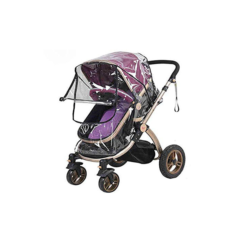 Transparent Baby Stroller Cover, Durable Weather Shield For Safe Infant Travel Accessories, Windproof Stroller Cover Designed To Suit Most Strollers,
