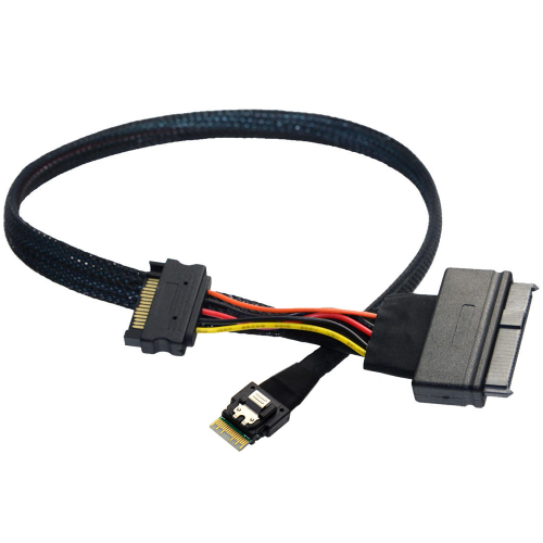 Sata Power Integrated Connector For Sff-8639, Broad Compatibility 1