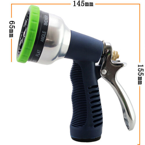 Thumb Control Garden Hose Nozzle, Weather Resistant With Multiple Spray Patterns For Versatile Outdoor Use 1