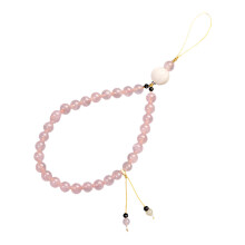 5Stk Kristall Perlen Handgelenk Lanyard Für Handy Pink