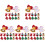 60St Schattige Kerst Haaraccessoires Voor Gekleurde Clips 4