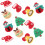 60St Schattige Kerst Haaraccessoires Voor Gekleurde Clips 3