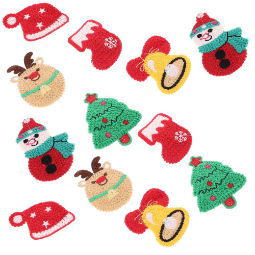 60St Schattige Kerst Haaraccessoires Voor Gekleurde Clips 2
