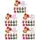 60St Schattige Kerst Haaraccessoires Voor Gekleurde Clips 8