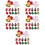 60St Schattige Kerst Haaraccessoires Voor Gekleurde Clips 9