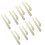 8St Plastic Vouwset, Wit, Voor Scrapbooking En Leerbewerking 9