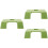 3Pcs Reptile Turtle Basking Platform Green Plastic Aquarium Decor 8