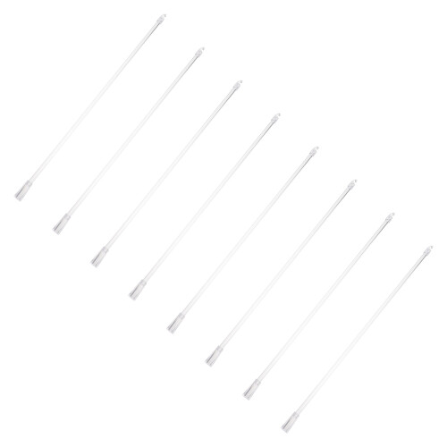 16Pcs Transparent Plastic Blinds Pulling Rods for Home Vertical Blinds