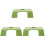 3Pcs Reptile Turtle Basking Platform Green Plastic Aquarium Decor 4