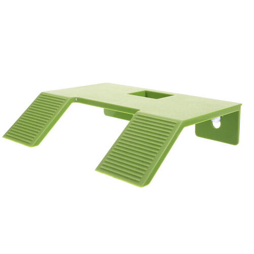 3Pcs Reptile Turtle Basking Platform Green Plastic Aquarium Decor 2