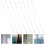 16Pcs Transparent Plastic Blinds Pulling Rods for Home Vertical Blinds 11