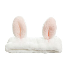 Cute Headband For Skincare Lovers, Bunny Ears Design With Elastic Microfiber Fleece And Soft Fabric Perfect For Kawaii Makeup And Multi Purpose Use