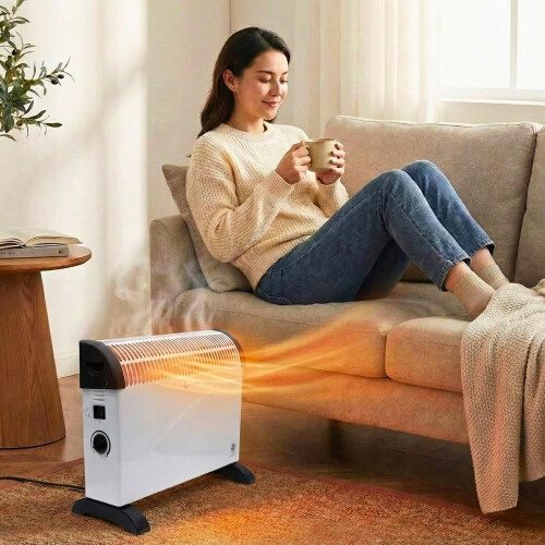 2000W Convector Radiator Heater Adjustable Thermostat 2