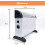 2000W Convector Radiator Heater Adjustable Thermostat 9
