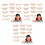 36Pièces Dents Factices Halloween Multicolores PVC Accessoires Cosplay 6