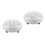 2St Wit Staal Hand Drum Kinderinstrument Creatief Percussiespel 5