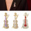 Broche à revers en forme de violon à la mode pour-Violet 3