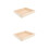 2Pcs Puzzle Sorting Trays Wooden Beige Stackable Puzzle Accessories 7
