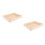 2Pcs Puzzle Sorting Trays Wooden Beige Stackable Puzzle Accessories 8
