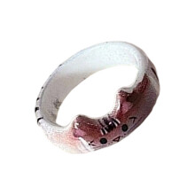 Fashionable Cats Themed Ring with Enamel Detailing Valentines-2