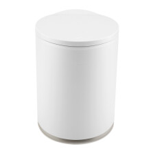 Stylish Waste Basket for Home & Office, Durable Steel Pedal Can with Modern Elegance for a Touch of Sophistication (Compact Design)