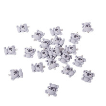 20 stuks blauw grijze koala hangers sieraden charme perfect voor