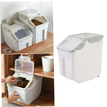 Pet Food Storage Container Small MoistureDustproof Dry Food Bucket SnapTight Lid Durable PP Plastic