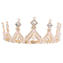 Corone di strass di cristallo per decorazioni di eventi nuziali, decorazioni per torte, diademi dorati versatili, mini lavagne decorative, cavalletti