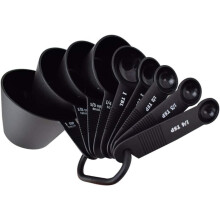 Trockene und flüssige Zutaten, Edelstahl, stapelbare Messbecher aus Metall, hohe Qualität, rostfrei, ergonomischer Griff, perfekt zum Backen und
