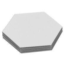 Stilfulde dekorative sekskantede akustiske paneler, lydabsorberende materiale med høj densitet for effektiv støjreduktion, selvklæbende design for