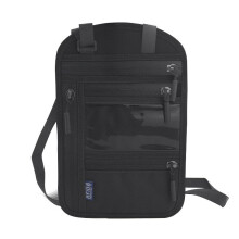 Mobile Bag Travel Wallet With Chest Bag AntiTheft Waterproof Passport Bag For Men And Women Black