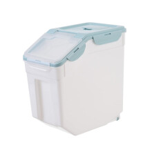 Pet Food Storage Container Airtight Dog Food Dispenser Small Size Nordic Blue MoistureProof For Dogs And Cats