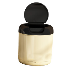 Crem Desktop-Mülleimer, Flip-Deckel, 1,2 l, Kunststoff, Mini-Mülleimer