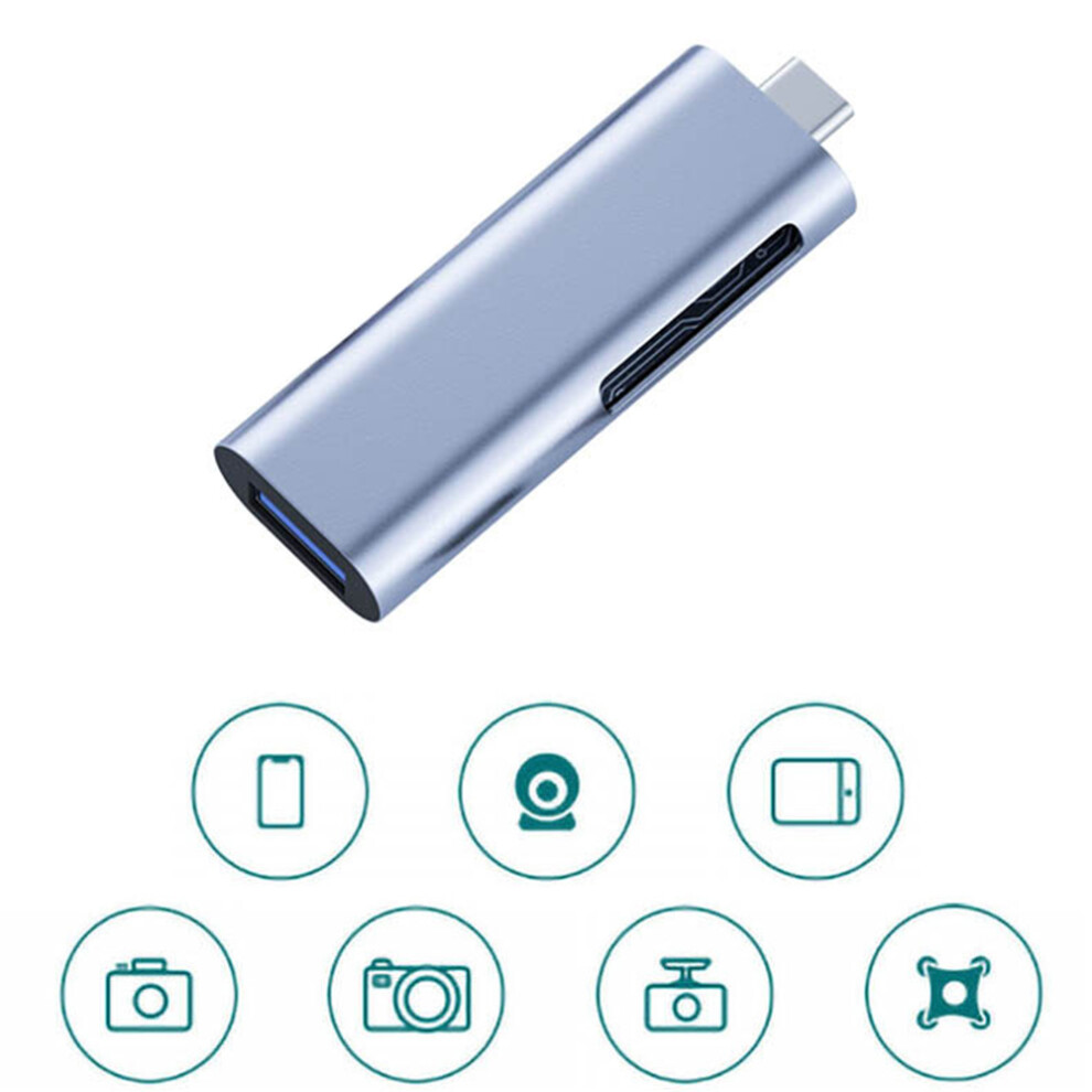 Portable Memory Card Reader, Compact Type C Interface Usb C Sd Card Reader For Seamless Data Transfer 9128293525701