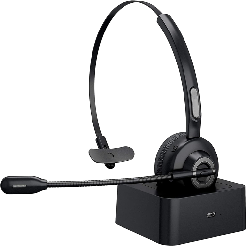 Professional Wireless Headset AI Noise Cancellation Seamless Multitasking