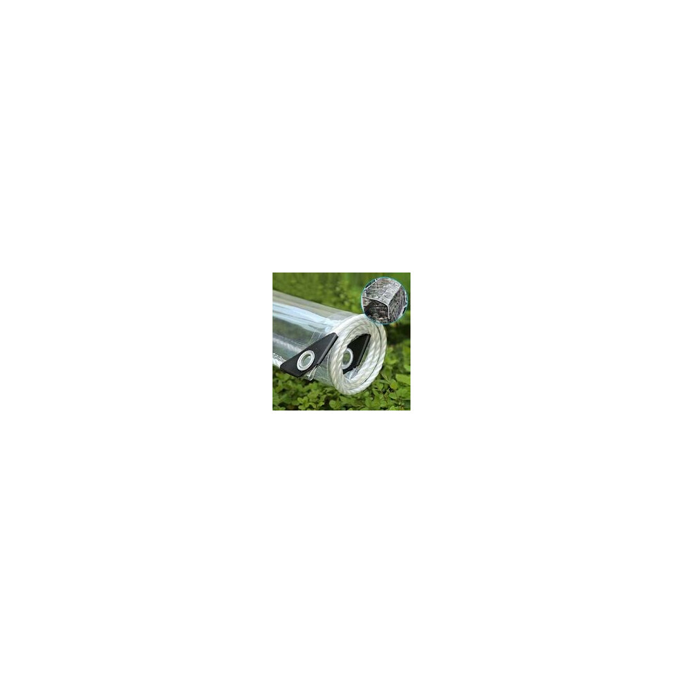 Weather-Proof Tarp For Greenhouse Enclosure, Tear-Resistant Multi Purpose Pvc Vinyl Tarp, Transparent Tarp Durable With Reinforced Edges, Tarpaulin Wi 9441426902553