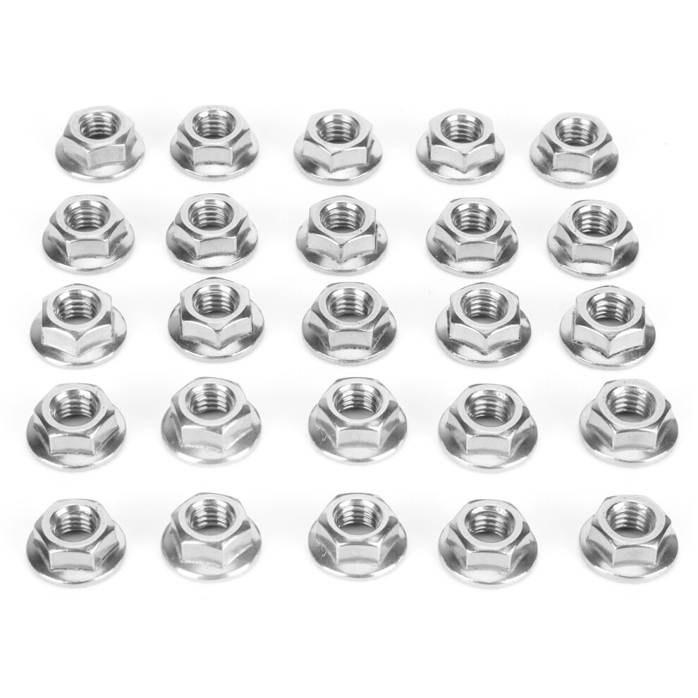 Well Threaded Hex Nut For Precision Fit, Steel Construction Flanged Nuts Serrated Grip For Anti-Vibration, Convenient And Practical Increased Fixing A 9441426615545