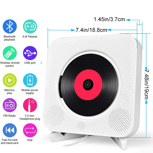 Φορητό CD Player, ηχείο HiFi με Bluetooth Music Player: Ο σύντροφός σας στη γιόγκα για ηλικιωμένους 2