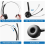 Wireless Headset With Mic, Fast Charge Technology, Lightweight Design, Professional Audio Quality, Mic Mute Function, Ideal For Work From Home Or 6