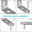 Support d'assemblage à angle droit en acier inoxydable, renforce les joints des meubles en bois, fixation en L facile à installer, robuste, 4